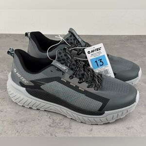 Hi-Tec Men’s Trail Shoes Lightweight Hiking Sneakers Black Gray Size 13